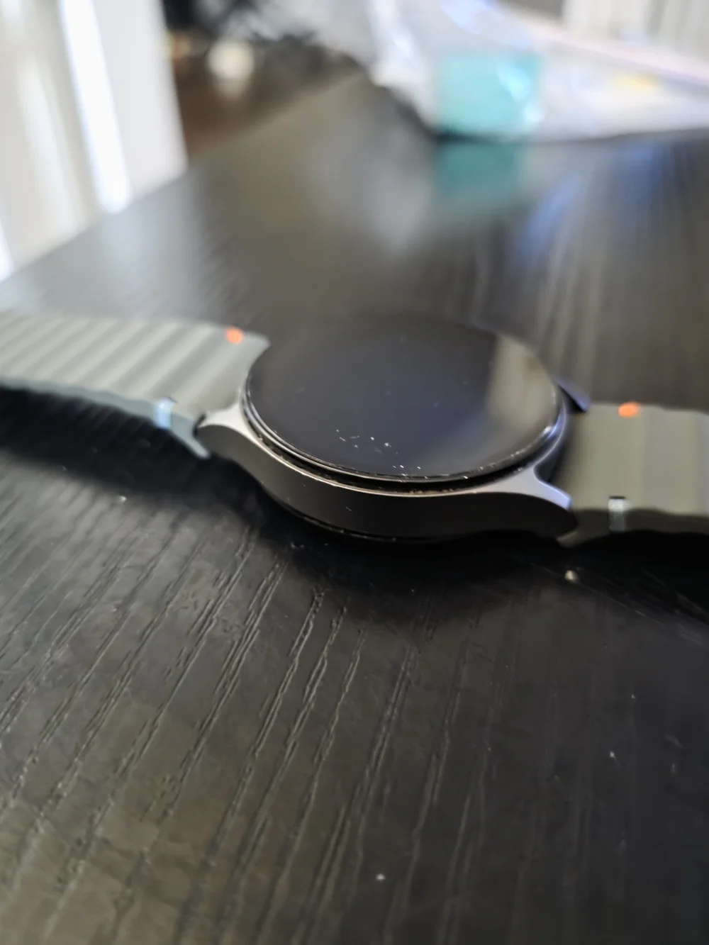Green/gray  Silicone Smartwatch with Magnetic Charger And Box